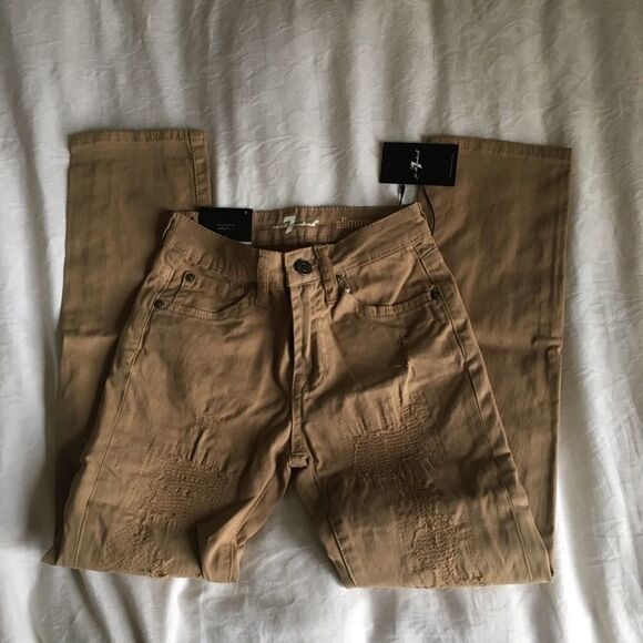 7 FAM boys slimmy khakis size 10 NWT - Picture 1 of 5